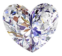 Gif animé coeur diamant